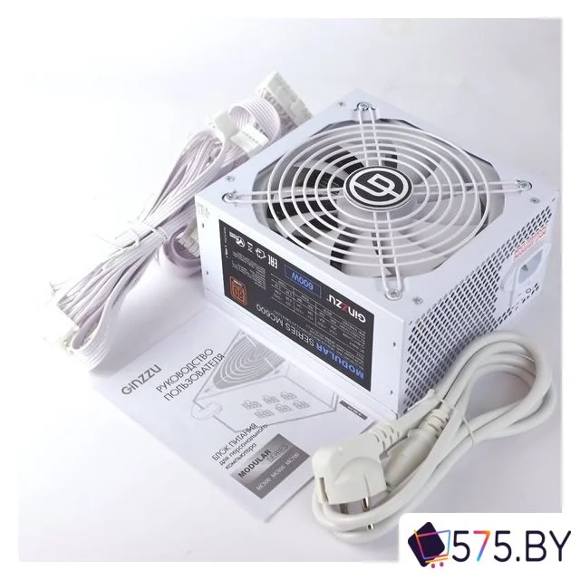 Блок питания Ginzzu MC600 (белый) в магазине 575.by