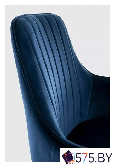 Стул с подлокотниками Signal Apple Velvet Bluvel 86 (синий/черный) в магазине 575.by