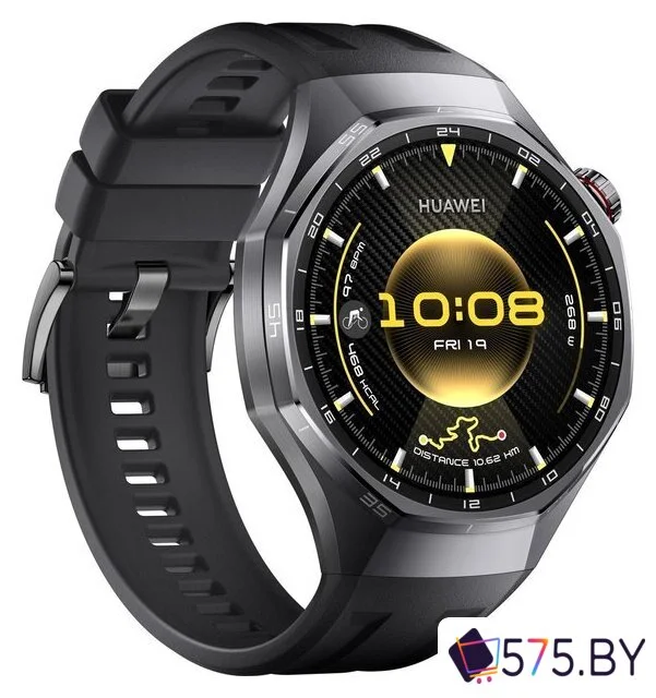 Умные часы Huawei Watch GT 6 Pro 46 мм (черный, с черным силиконовым ремешком, международная версия) в магазине 575.by