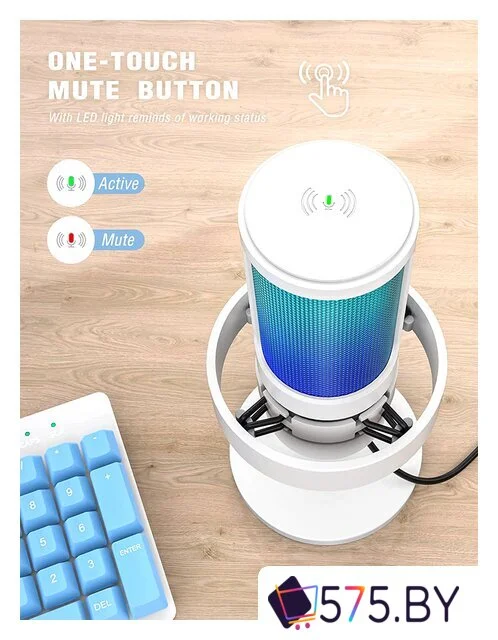 Проводной микрофон FIFINE A8 (белый) в магазине 575.by