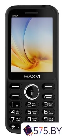Кнопочный телефон Maxvi K15n (черный)