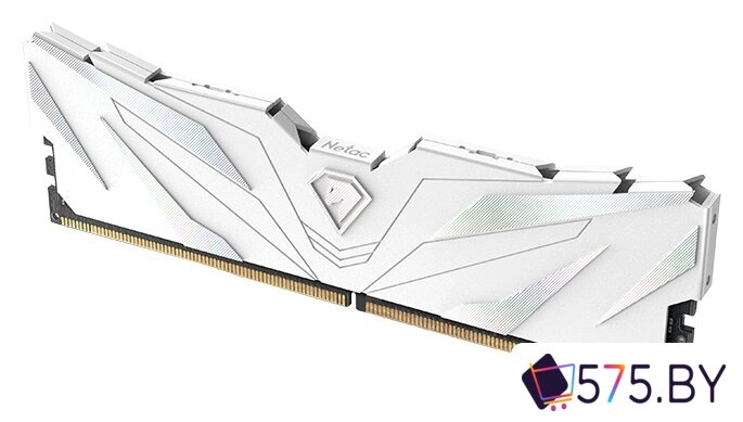 Оперативная память Netac Shadow II White 16ГБ DDR4 3200МГц NTSWD4P32SP-16W в магазине 575.by