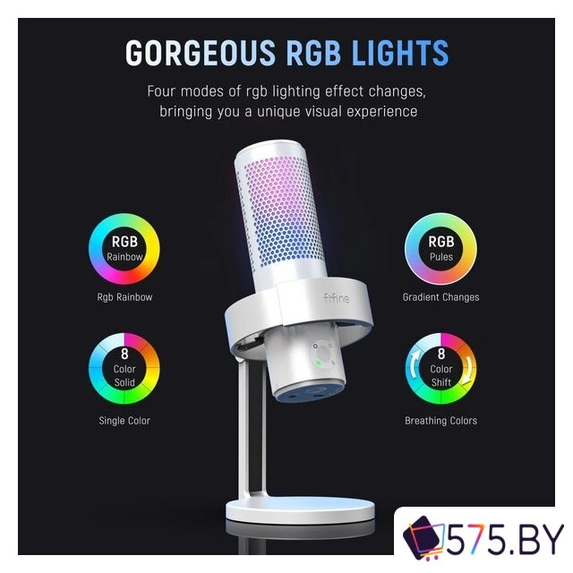 Проводной микрофон FIFINE A9 (белый) в магазине 575.by