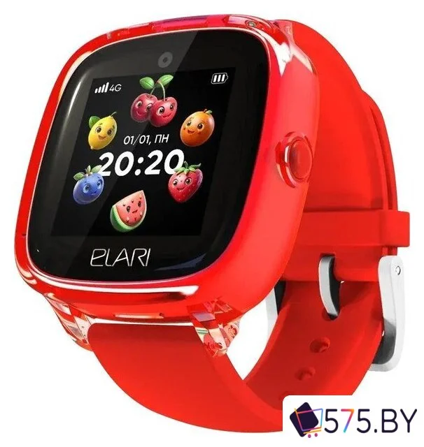 Детские умные часы Elari KidPhone Fresh 4G (красный) в магазине 575.by
