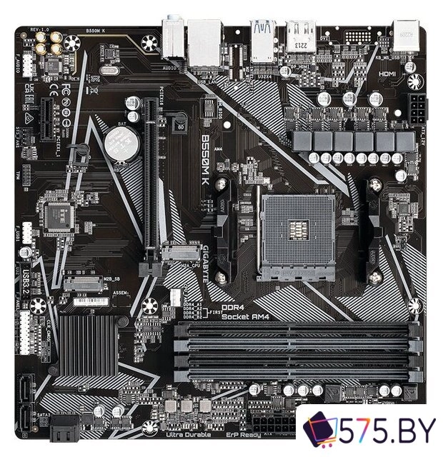 Материнская плата Gigabyte B550M K (rev. 1.0) в магазине 575.by