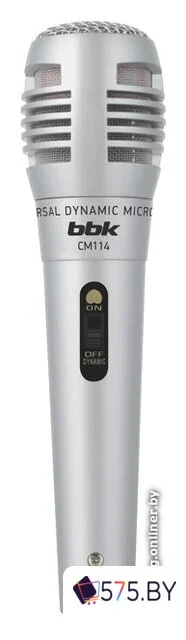 Проводной микрофон BBK CM114 (серебристый) в магазине 575.by