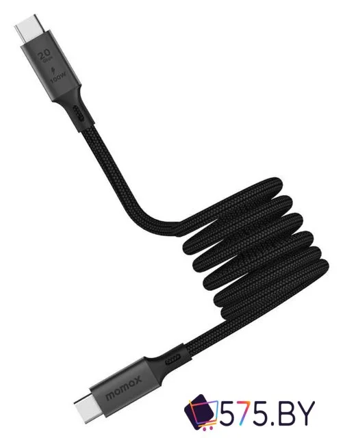 Кабель Momax DC51D USB 3.2 Gen2 Type-C - USB 3.2 Gen2 Type-C (1 м, черный) в магазине 575.by