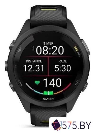 Умные часы Garmin Forerunner 265S (черный/желтый) в магазине 575.by