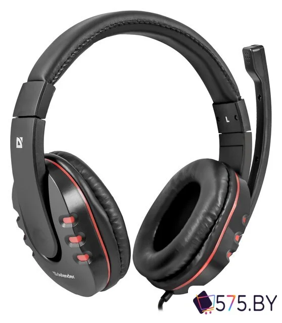 Наушники Defender Warhead G-160 (черный/красный) в магазине 575.by