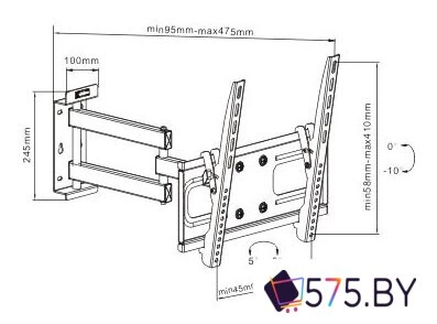 Кронштейн для телевизора Arm Media PT-15 в магазине 575.by