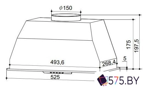Кухонная вытяжка Exiteq EX-1446 (белый) в магазине 575.by