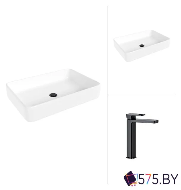 Умывальник Lauter 21842 + Cascade 21СК0655BS в магазине 575.by