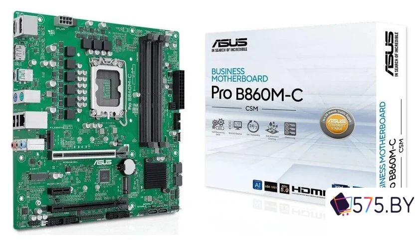 Материнская плата ASUS Pro B860M-C-CSM в магазине 575.by