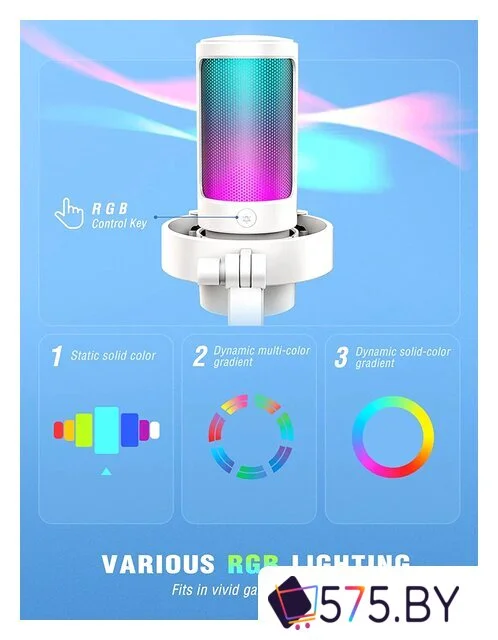 Проводной микрофон FIFINE A8 (белый) в магазине 575.by