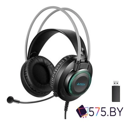 Наушники A4Tech Fstyler FH200U (черный/серый) в магазине 575.by