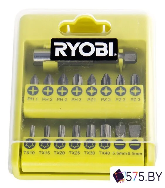 Биты, головки, насадки, держатели Ryobi RAK17SD 17 предметов в магазине 575.by