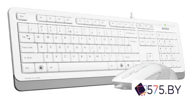 Офисный набор A4Tech Fstyler F1010 (белый/серый) в магазине 575.by