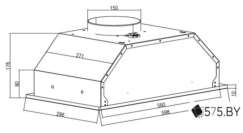 Кухонная вытяжка Schtoff Quattroporte 60 (белый) в магазине 575.by