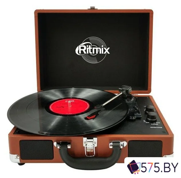 Виниловый проигрыватель Ritmix LP-160B (коричневый) в магазине 575.by