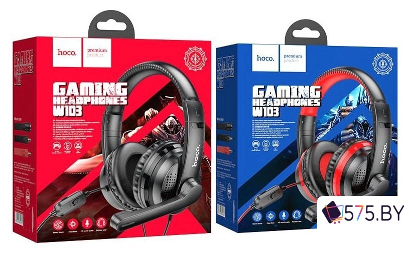 Наушники Hoco W103 (черный) в магазине 575.by