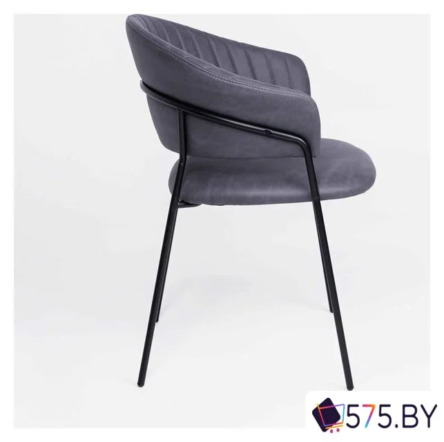 Стул с подлокотниками Алвест AV 433 (графитовая замша Kiprus 13/черный) в магазине 575.by