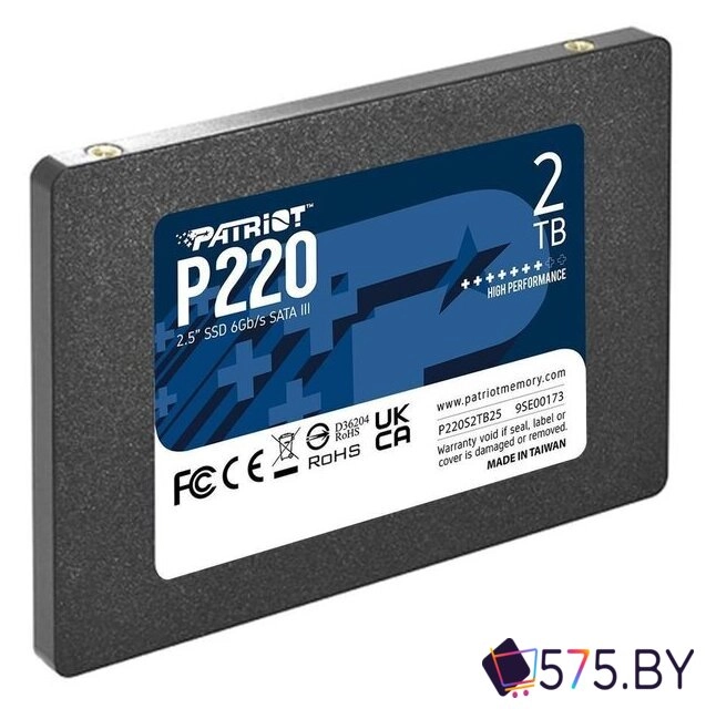 SSD Patriot P220 2TB P220S2TB25 в магазине 575.by