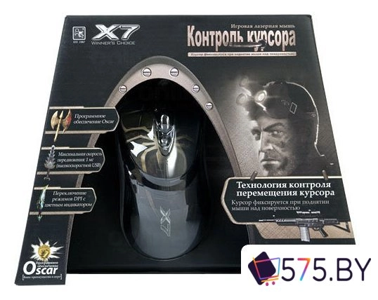 Игровая мышь A4Tech XL-747H (черный/коричневый) в магазине 575.by