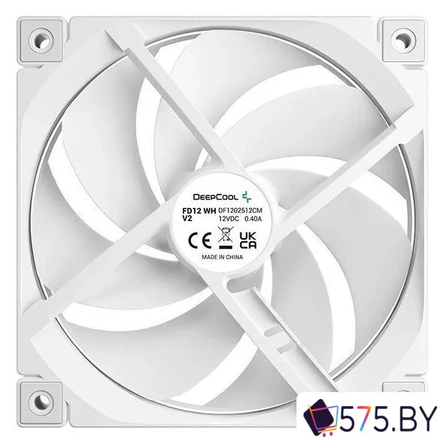Вентилятор для корпуса DeepCool FD12 WH V2 R-FD12V2-WHNPN1-G в магазине 575.by