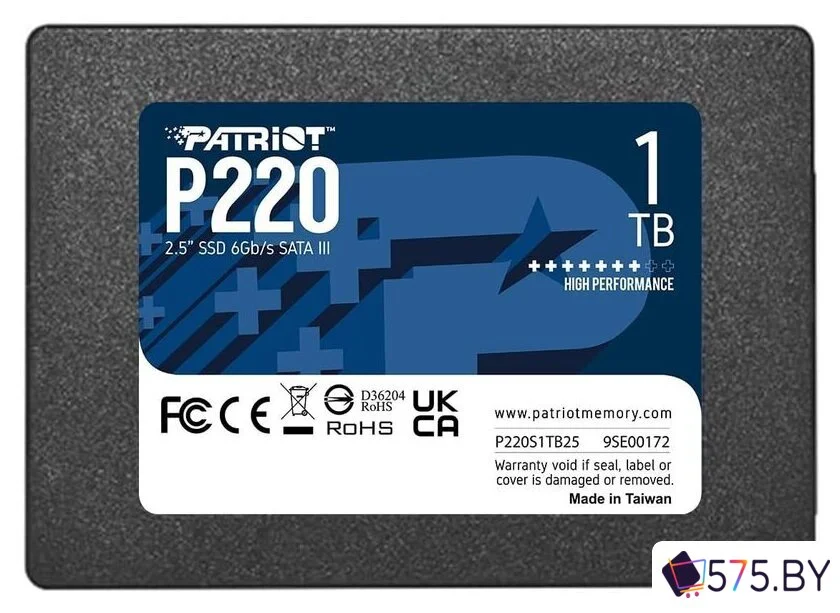 SSD Patriot P220 1TB P220S1TB25 в магазине 575.by