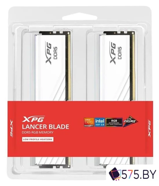 Оперативная память ADATA XPG Lancer Blade RGB 2x16ГБ DDR5 6400 МГц AX5U6400C3216G-DTLABRWH в магазине 575.by