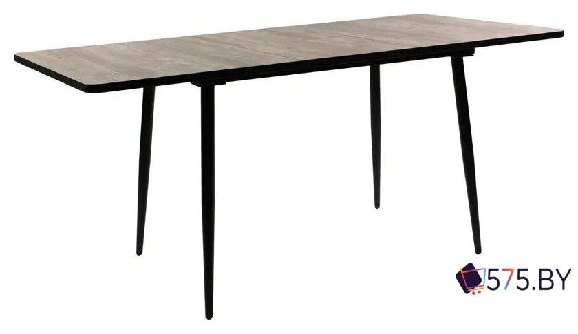 Кухонный стол ВВР Миллер (сосна пандероса/черный №2, Пластик 120-160/80) в магазине 575.by