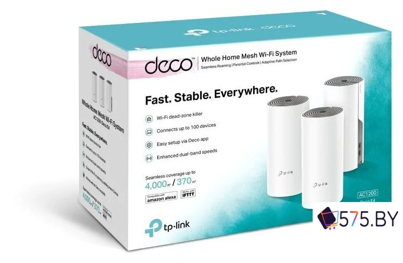 Wi-Fi система TP-Link Deco E4 (3 шт.) в магазине 575.by