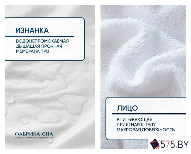 Защитный наматрасник Фабрика сна Aqua Full 120х200 в магазине 575.by