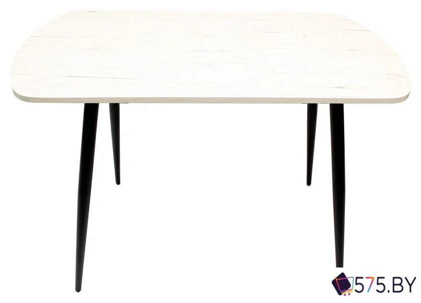 Кухонный стол ВВР ЛДСП (дуб крафт белый/черный конус 110/70) в магазине 575.by