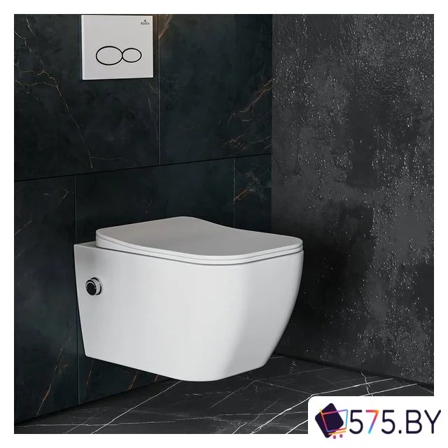Унитаз подвесной Roxen Cube Bidet 530135-01X Rimless Soft Close с функцией биде в магазине 575.by