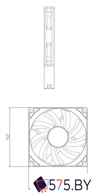 Вентилятор для корпуса Thermalright TL-9015W в магазине 575.by