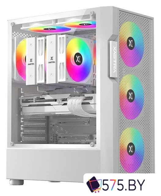 Корпус XASTRA A302 4FRGB WH (белый) в магазине 575.by