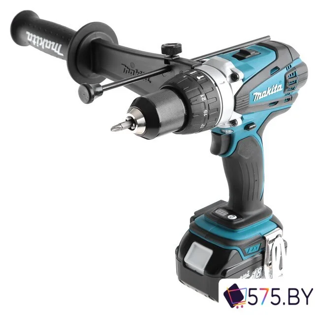 Ударная дрель-шуруповерт Makita DHP458RFE (с 2-мя АКБ, кейс) в магазине 575.by