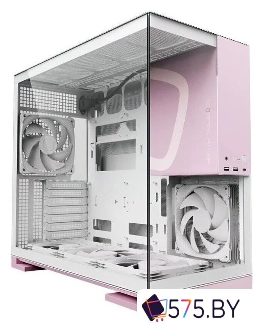 Корпус Geometric Future Model 5 5FAN (белый/розовый) в магазине 575.by