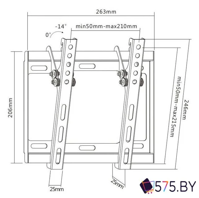 Кронштейн для телевизора Ultramounts UM831TW (белый) в магазине 575.by