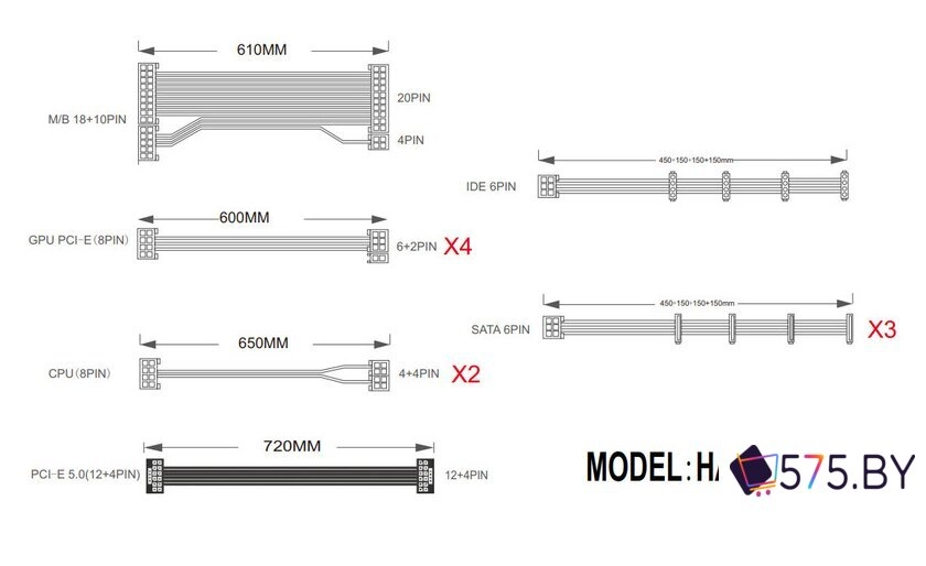 Блок питания 1stPlayer NGDP Platinum 1000W HA-1000BA3-BK в магазине 575.by