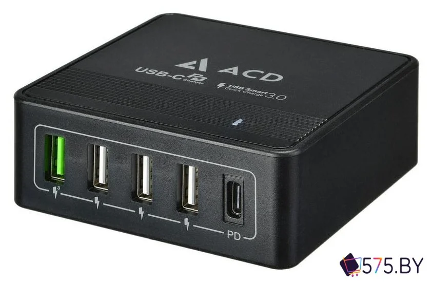 Сетевое зарядное ACD ACD-P605U-V1B в магазине 575.by