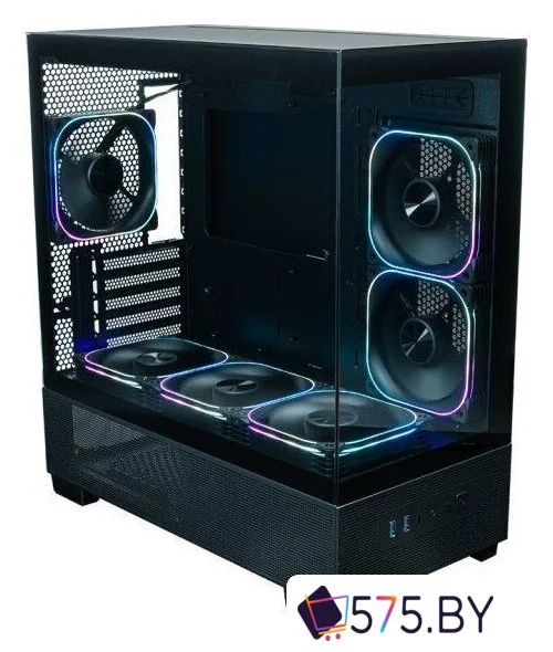 Корпус XASTRA Q500M 6ARGB-FG-C10-UC (черный) в магазине 575.by