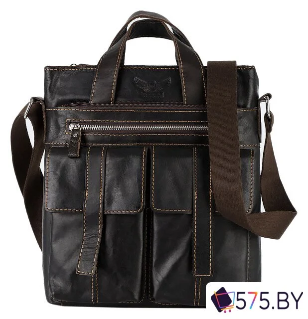 Мужская сумка Poshete 196-3750-26-DBW (коричневый) в магазине 575.by