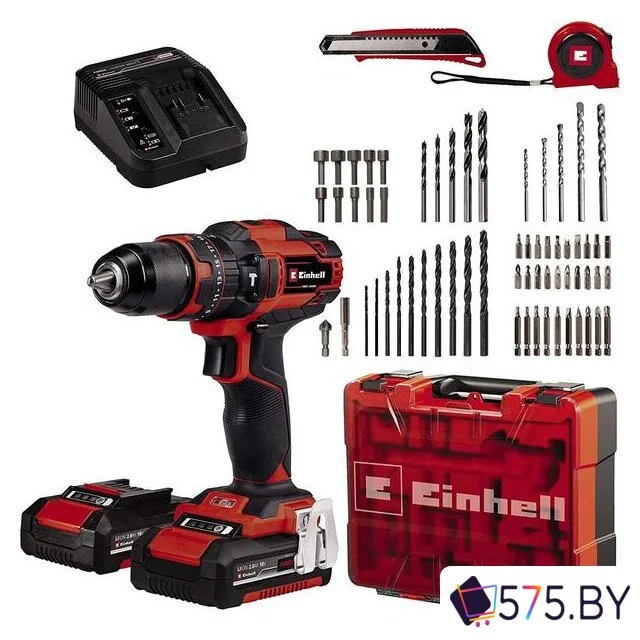 Ударная дрель-шуруповерт Einhell TE-CD 18/40 Li-i +64 4513992 (с 2-мя АКБ, кейс) в магазине 575.by