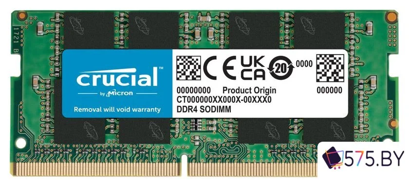 Оперативная память Crucial Basics 8ГБ DDR4 SODIMM 3200МГц CB8GS3200 в магазине 575.by