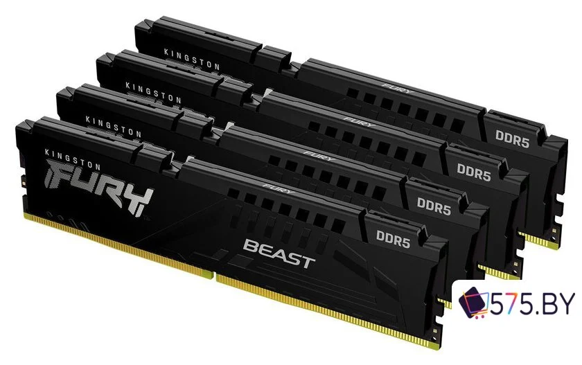 Оперативная память Kingston FURY Beast 4x16ГБ DDR5 5600МГц KF556C40BBK4-64 в магазине 575.by