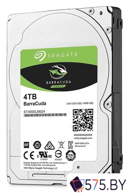 Жесткий диск Seagate Barracuda 4TB [ST4000LM024] в магазине 575.by