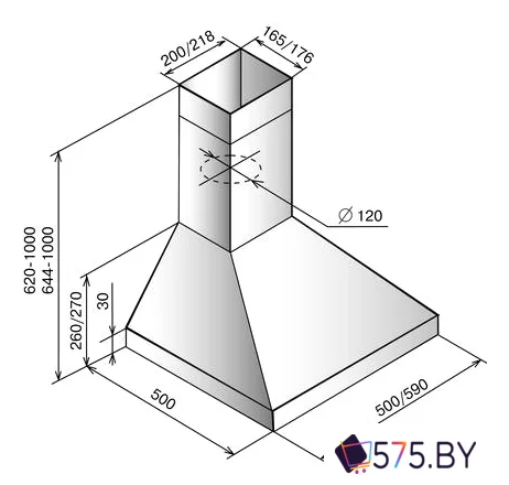 Кухонная вытяжка Elikor Вента 50Н-430-К3Д (нержавеющая сталь) в магазине 575.by