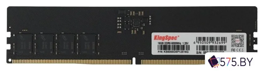 Оперативная память KingSpec 16ГБ DDR5 6000 МГц KS6000D5P12516G в магазине 575.by